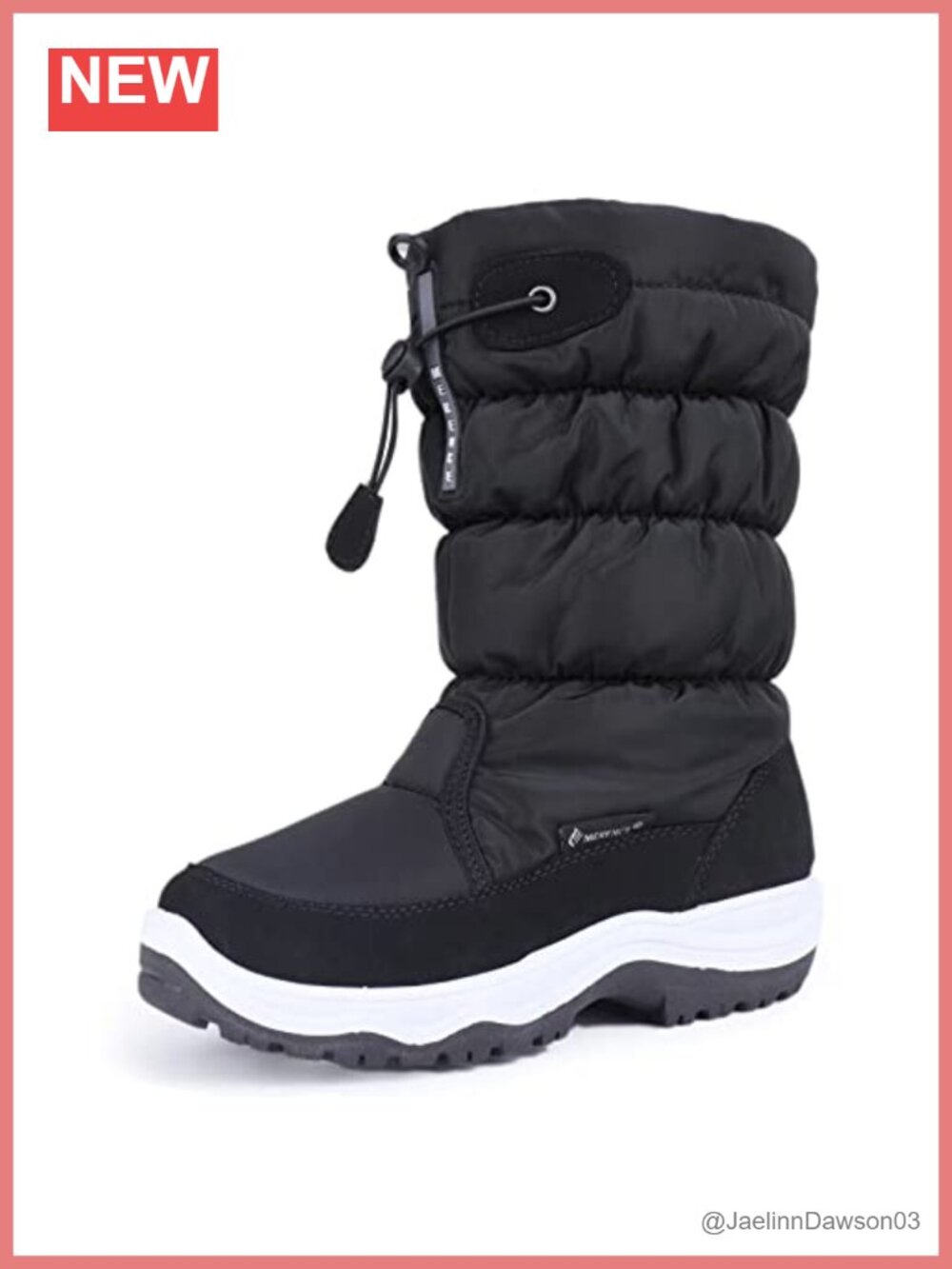 Women's Waterproof Winter Snow Boots Faux Fur Lined Anti-Slip Mid-Calf